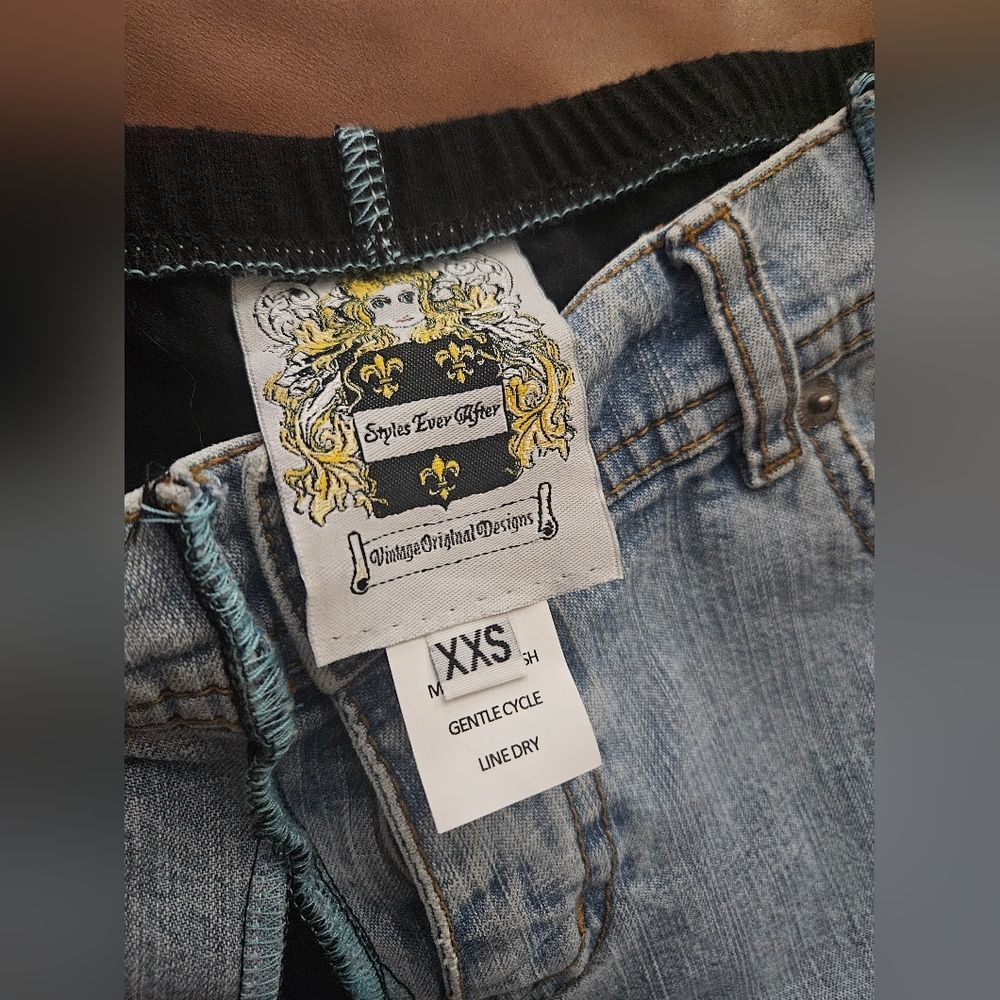 Styles Ever After Butterflies Jeans Xxs 0-4 - Picture 4 of 5